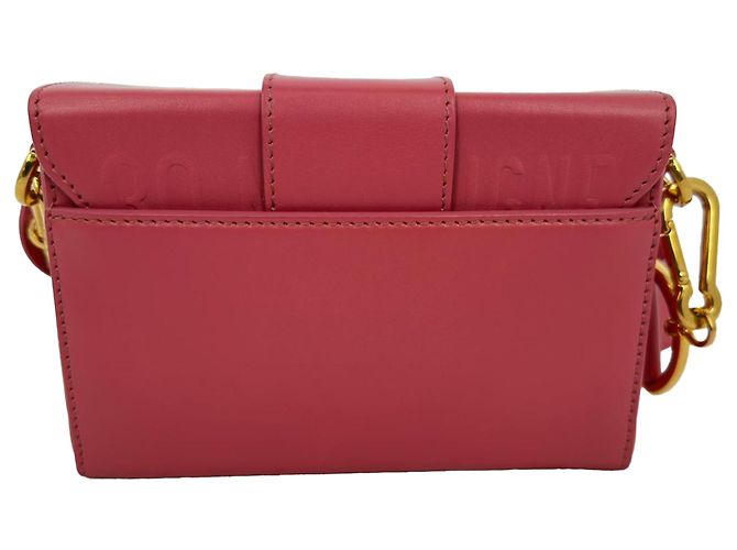 Dior 30 Montaigne Box Schultertasche aus rosa Leder Python drucken - Ansicht 9