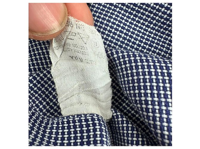 Camicia in tweed con bottoni Giorgio Armani Le Collezioni in cotone blu navy - vista 7