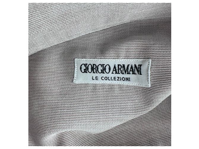 Camicia con bottoni Giorgio Armani Le Collezioni in cotone beige - vista 4