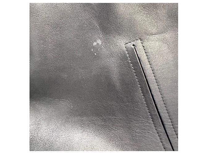 Prada Button-Down Jacket in Black Leather - view 6
