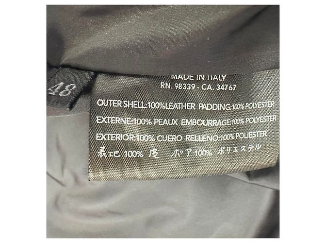 Prada Button-Down Jacket in Black Leather - view 7
