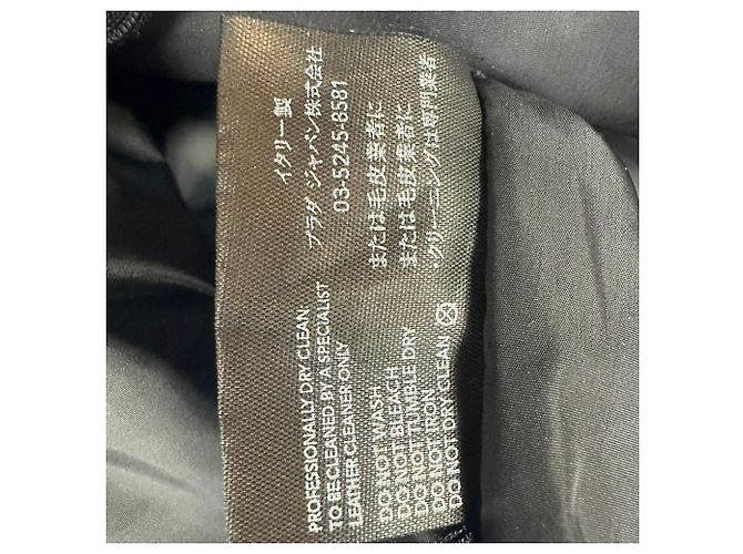 Prada Button-Down Jacket in Black Leather - view 9