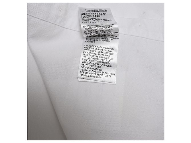 Camisa Oxford de algodón blanco con brazalete y corte cropped de cuello redondo de Thom Browne - vista 8