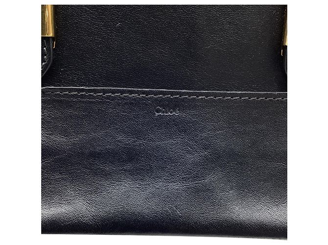 Borsa Alice Small Colorblock in pelle nera Chloé Nero - vista 12