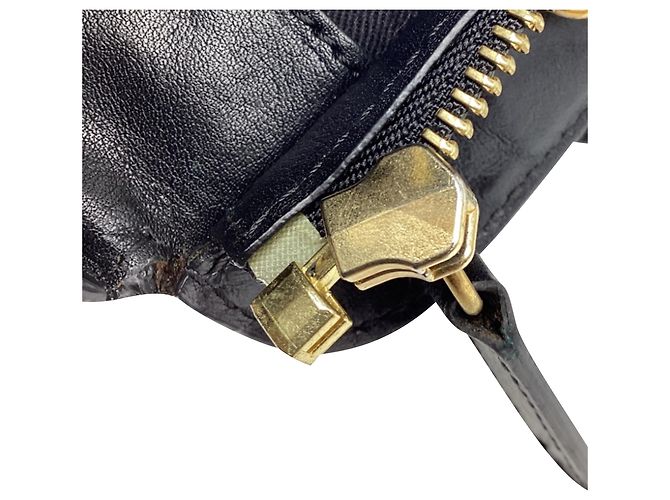 Borsa Alice Small Colorblock in pelle nera Chloé Nero - vista 5