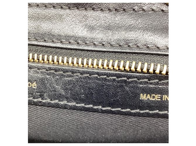 Borsa Alice Small Colorblock in pelle nera Chloé Nero - vista 8