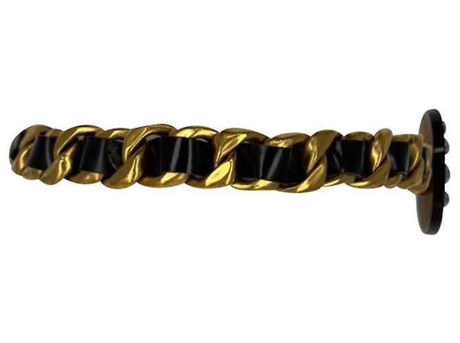 Timeless Cintura a catena Chanel 1995 CC con strass e pelle nera Nero - vista 2