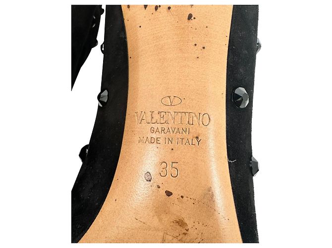 Red Valentino Stivali Valentino Rockstud in scamosciato nero - vista 7