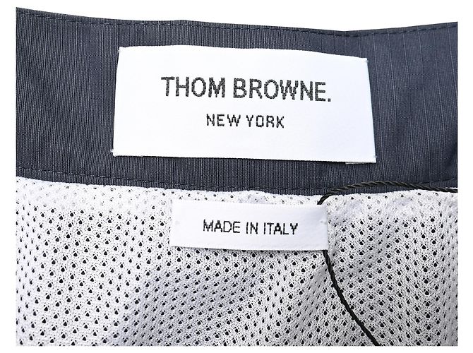 Minifalda plisada Thom Browne de 4 rayas en poliamida negra Negro - vista 13