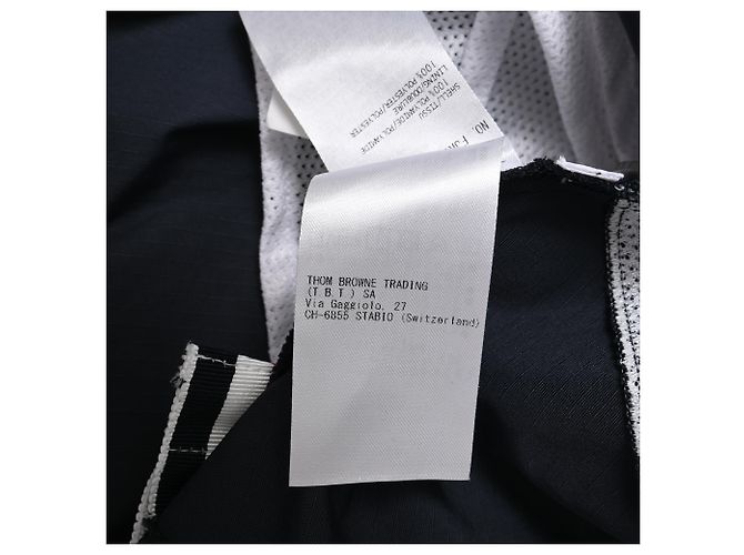Minifalda plisada Thom Browne de 4 rayas en poliamida negra Negro - vista 14