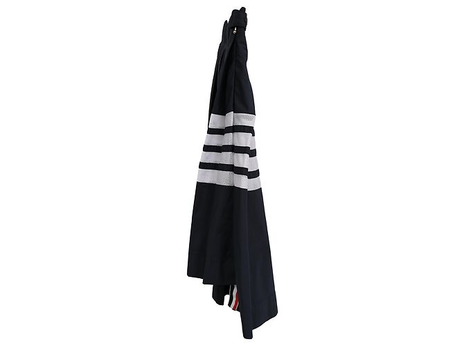 Minifalda plisada Thom Browne de 4 rayas en poliamida negra Negro - vista 2