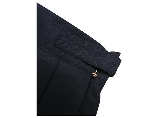 Minifalda plisada Thom Browne de 4 rayas en poliamida negra Negro - vista 22