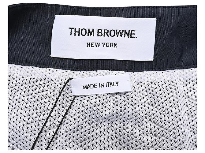 Minifalda plisada Thom Browne de 4 rayas en poliamida negra Negro - vista 4