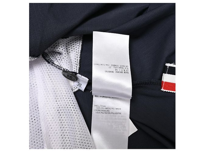 Minifalda plisada Thom Browne de 4 rayas en poliamida negra Negro - vista 6