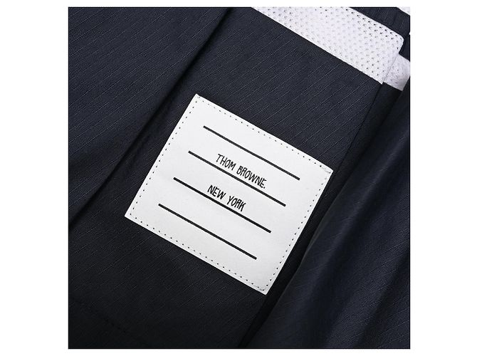 Minifalda plisada Thom Browne de 4 rayas en poliamida negra Negro - vista 8
