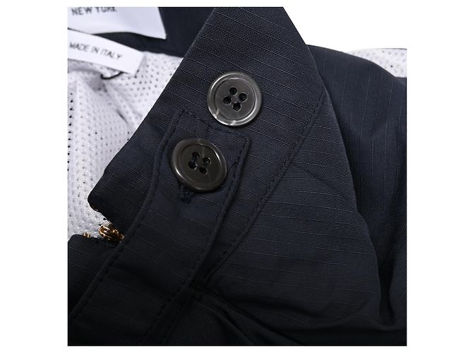 Minifalda plisada Thom Browne de 4 rayas en poliamida negra Negro - vista 9