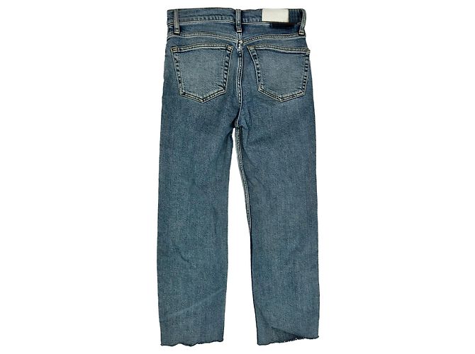 Autre Marque Jeans Straight Leg Re/Done en algodón azul claro - vista 2