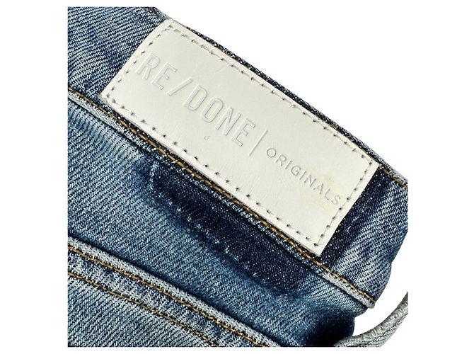 Autre Marque Jeans Straight Leg Re/Done en algodón azul claro - vista 3