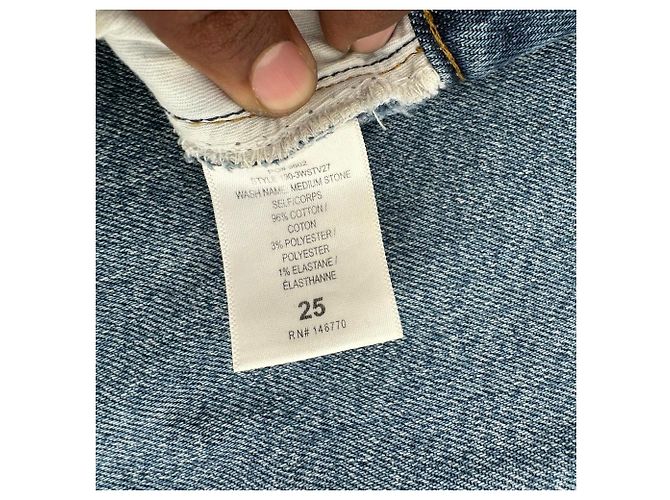 Autre Marque Jeans Straight Leg Re/Done en algodón azul claro - vista 9