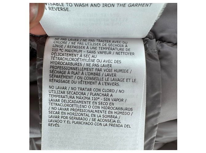 Moncler Steppstrickjacke mit Reißverschluss aus Polyamid in Grau - Ansicht 11