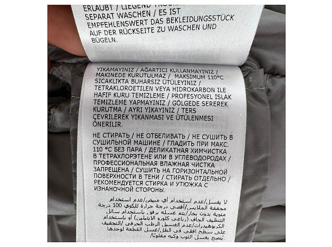 Moncler Steppstrickjacke mit Reißverschluss aus Polyamid in Grau - Ansicht 13