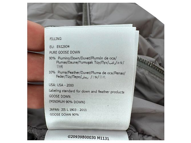 Moncler Steppstrickjacke mit Reißverschluss aus Polyamid in Grau - Ansicht 15