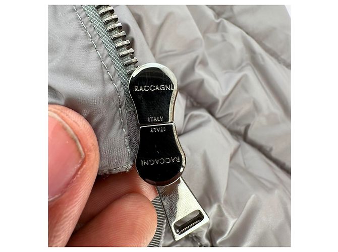 Moncler Steppstrickjacke mit Reißverschluss aus Polyamid in Grau - Ansicht 7