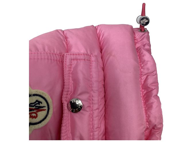 Moncler Gaia Pocket Mid Boots in Pink Polyamide - view 12