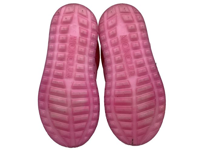 Moncler Gaia Pocket Mid Boots in Pink Polyamide - view 5