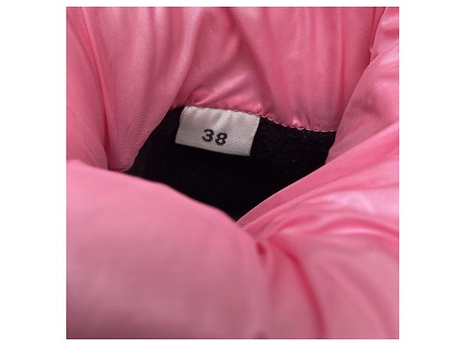 Moncler Gaia Pocket Mid Boots in Pink Polyamide - view 8