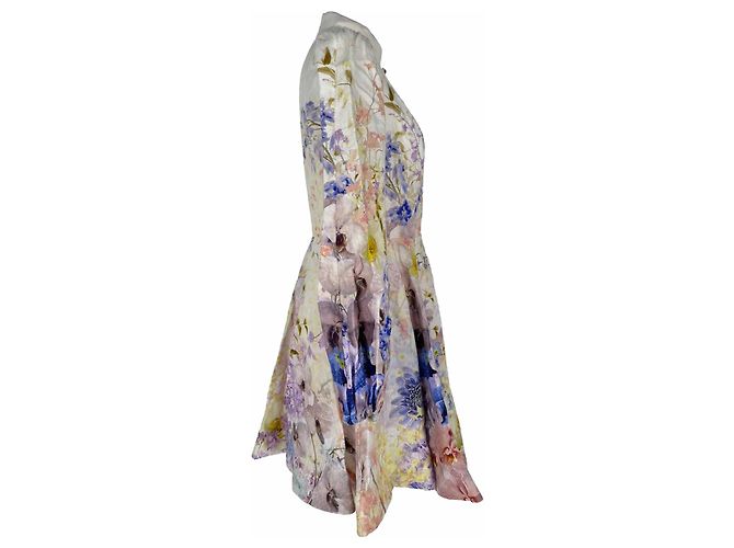 Zimmermann Mini abito Citrus Garden di Zimmerman in lino multicolore - vista 2