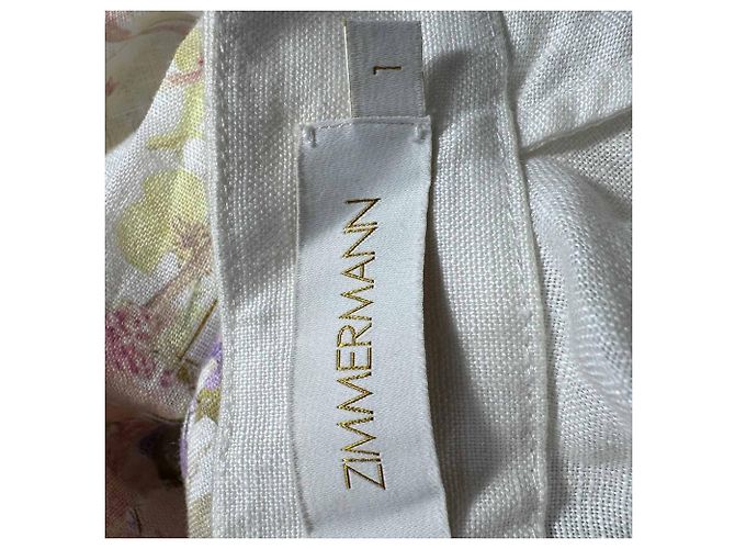 Zimmermann Mini abito Citrus Garden di Zimmerman in lino multicolore - vista 4