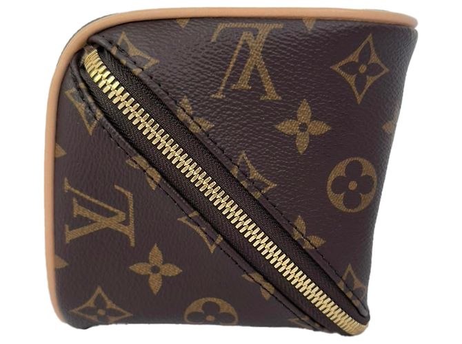 Beauty case Louis Vuitton in Toile Monogram e Pelle Marrone - vista 6