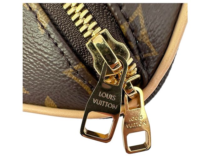 Beauty case Louis Vuitton in Toile Monogram e Pelle Marrone - vista 9