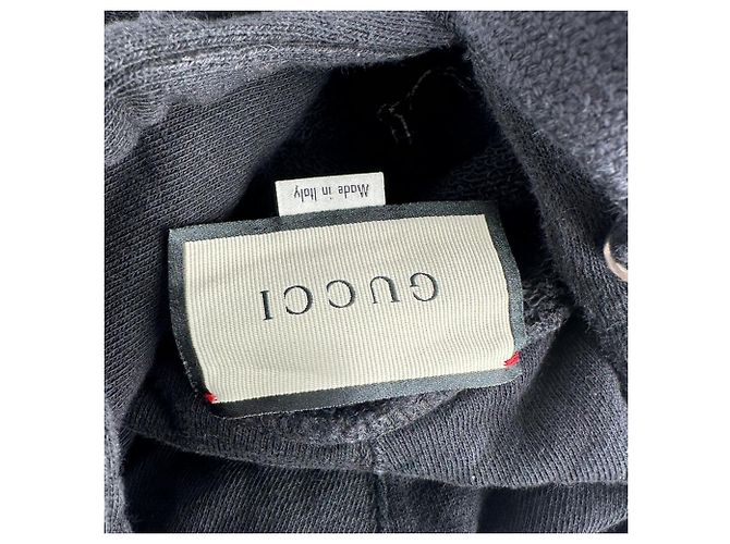 Sudadera Gucci Mad Cookies Graphic Print en algodón negro - vista 4