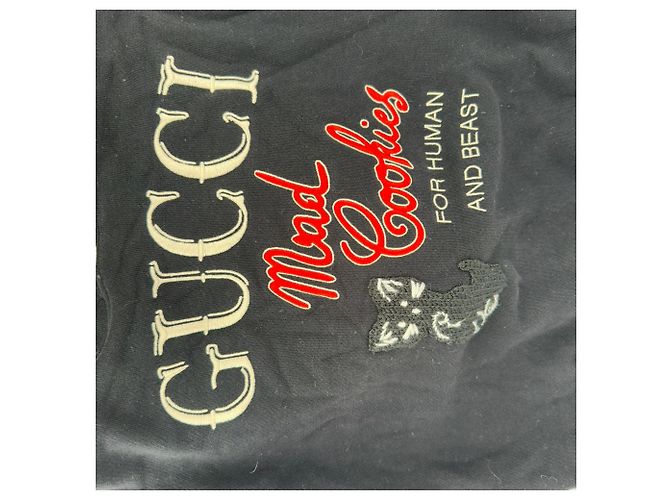 Sudadera Gucci Mad Cookies Graphic Print en algodón negro - vista 5