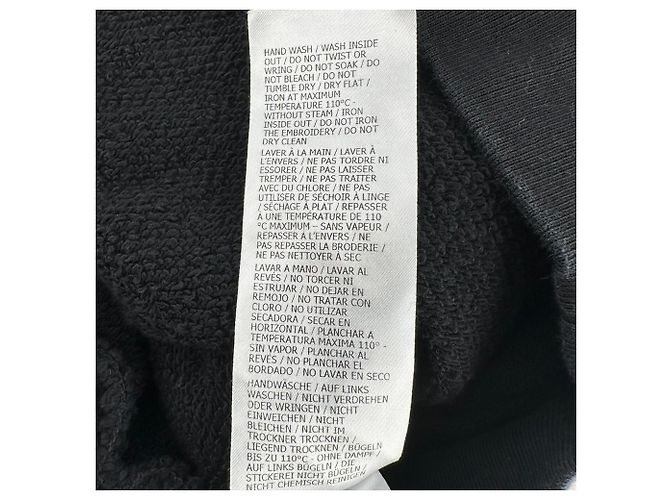 Sudadera Gucci Mad Cookies Graphic Print en algodón negro - vista 8