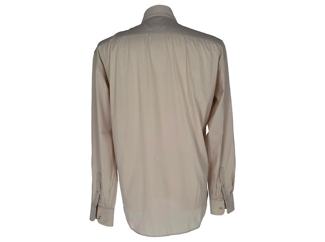 Camisa de botones Prada en algodón beige - vista 3