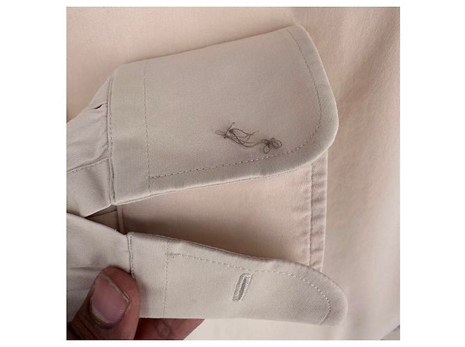 Camisa de botones Prada en algodón beige - vista 5