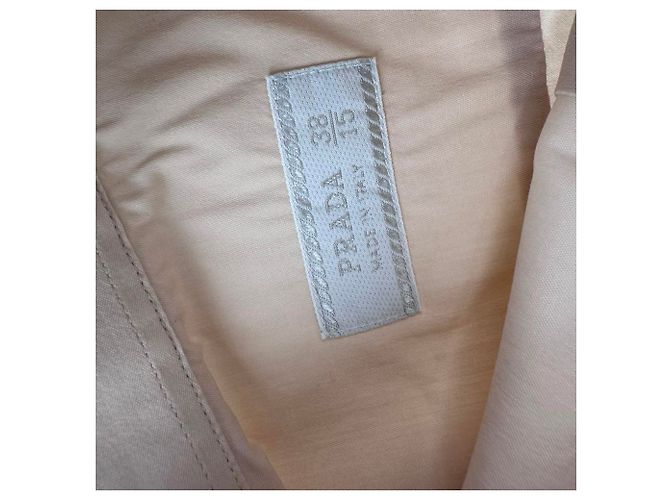 Camisa de botones Prada en algodón beige - vista 6