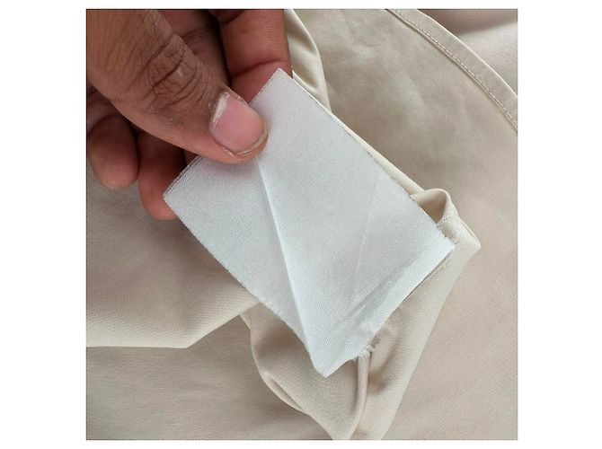 Camisa de botones Prada en algodón beige - vista 8