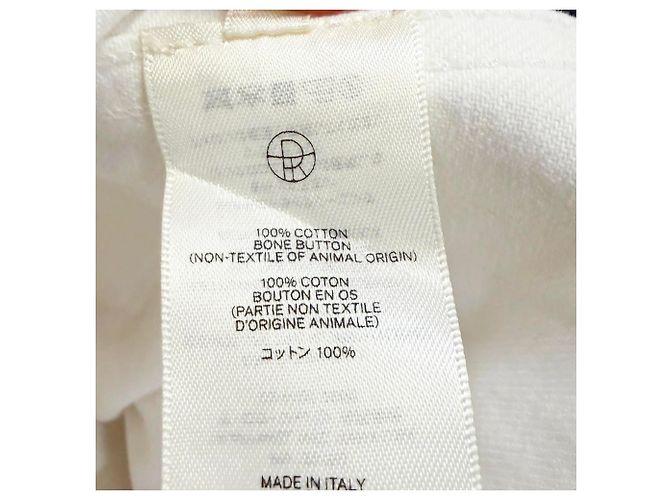 La camisa de botones The Row en algodón blanco Crudo - vista 4