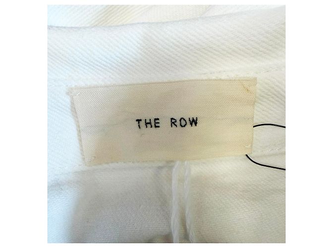 La camisa de botones The Row en algodón blanco Crudo - vista 6