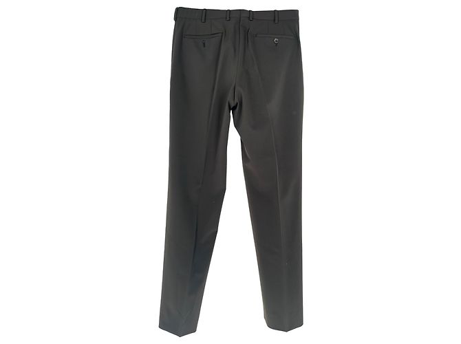 Prada Hose mit geradem Bein aus braunem Polyester - Ansicht 2