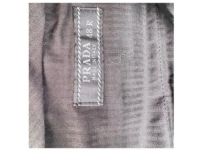 Prada Hose mit geradem Bein aus braunem Polyester - Ansicht 3