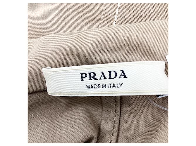 Blazer de traje Prada en algodón marrón Castaño - vista 6