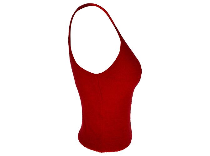 Top de tirantes de nailon cepillado Alice + Olivia rojo Roja - vista 2