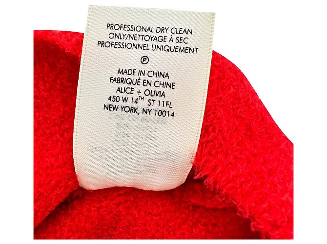 Top de tirantes de nailon cepillado Alice + Olivia rojo Roja - vista 7
