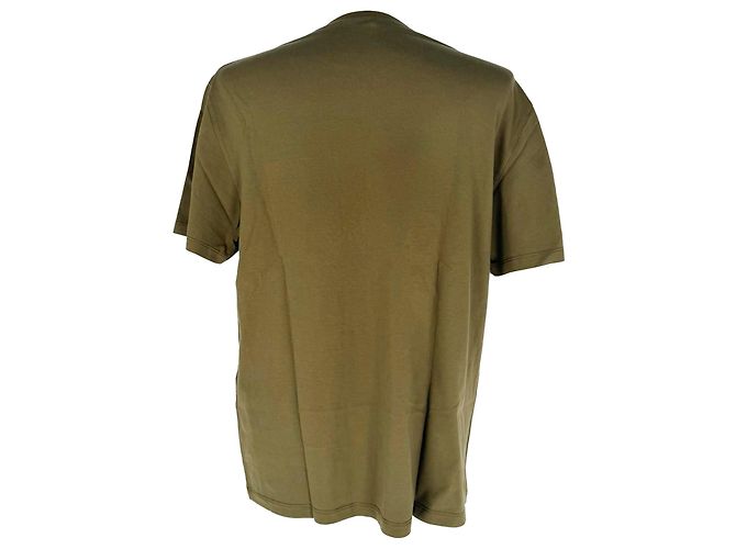 T-shirt Loewe Anagram in cotone oliva Verde Verde oliva - vista 3
