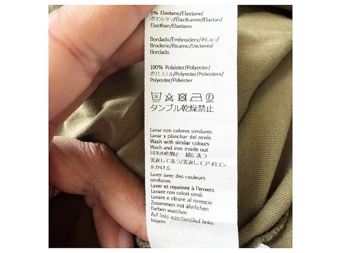 T-shirt Loewe Anagram in cotone oliva Verde Verde oliva - vista 7